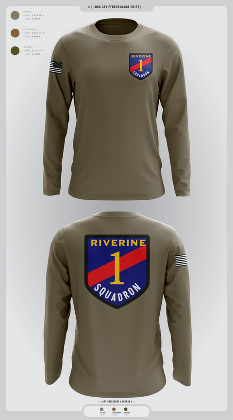 Long Sleeve Performance Shirt, Riverine Squadron One, , Teamtime, Team time, sublimation, custom sports apparel, team uniforms, spirit wear, spiritwear, sports uniforms, custom shirts, team store, custom team store, fundraiser sports, apparel fundraiser