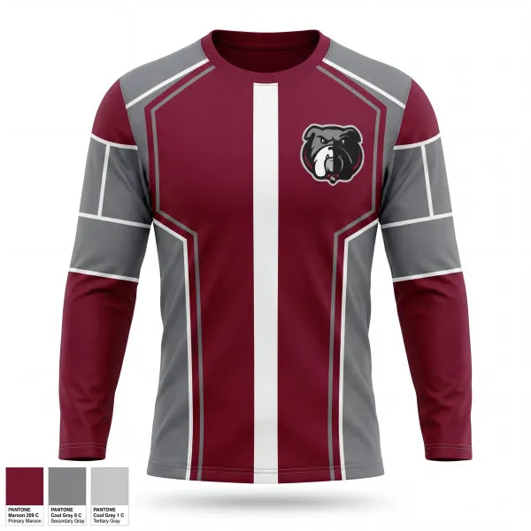 Long Sleeve Performance Shirt, St. Richard’s Bulldogs, Baseball, Teamtime, Team time, sublimation, custom sports apparel, team uniforms, spirit wear, spiritwear, sports uniforms, custom shirts, team store, custom team store, fundraiser sports, apparel fundraiser