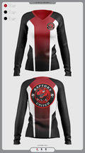 Raptors United 87880820 Women's Long Sleeve V-neck Shirt - 1