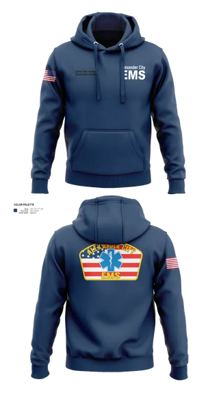 Hoodie, Alexander City EMS, EMS/EMT, Teamtime, Team time, sublimation, custom sports apparel, team uniforms, spirit wear, spiritwear, sports uniforms, custom shirts, team store, custom team store, fundraiser sports, apparel fundraiser