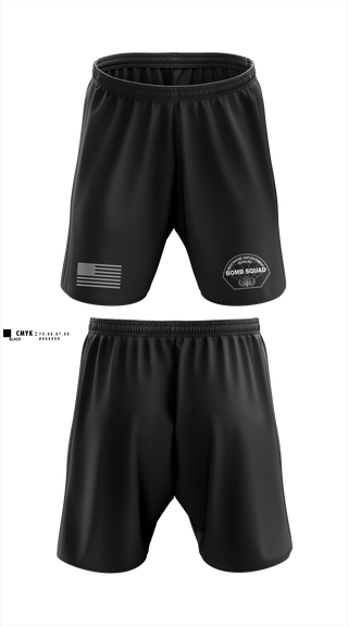 Athletic Shorts With Pockets, Westshore Enforcement Bureau Bomb Squad, Police, Teamtime, Team time, sublimation, custom sports apparel, team uniforms, spirit wear, spiritwear, sports uniforms, custom shirts, team store, custom team store, fundraiser sports, apparel fundraiser