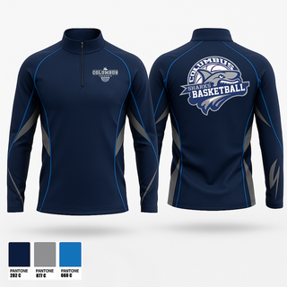 Quarter Zip Jacket, team name, Women's Basketball, Teamtime, Team time, sublimation, custom sports apparel, team uniforms, spirit wear, spiritwear, sports uniforms, custom shirts, team store, custom team store, fundraiser sports, apparel fundraiser