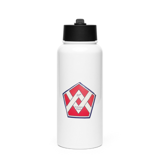 55th Sustainment Brigade 67361333 Stainless Steel Water Bottle with a Straw Lid