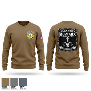 Crew Neck Sweatshirt, Mortars, HHT, 1-7 CAV, Army, Teamtime, Team time, sublimation, custom sports apparel, team uniforms, spirit wear, spiritwear, sports uniforms, custom shirts, team store, custom team store, fundraiser sports, apparel fundraiser