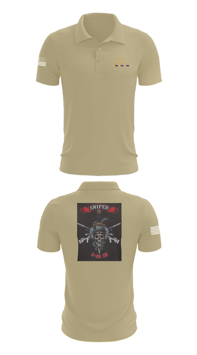 5-20 Infantry, Sniper section 41937492 Short Sleeve Performance Polo - 87