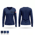 Station Juneau Women's Long Sleeve V-neck Shirt - 1