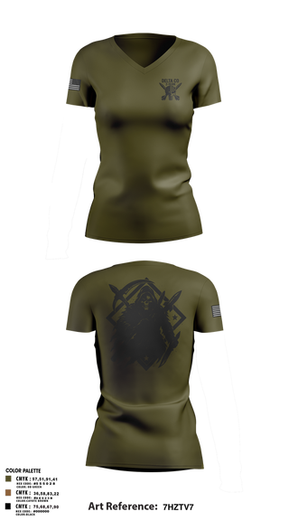 Womens Short Sleeve Vneck Shirt, , National Guard, Teamtime, Team time, sublimation, custom sports apparel, team uniforms, spirit wear, spiritwear, sports uniforms, custom shirts, team store, custom team store, fundraiser sports, apparel fundraiser