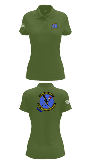 Womens Short Sleeve Performance Polo, 103d SECURITY FORCES SQUADRON, , Teamtime, Team time, sublimation, custom sports apparel, team uniforms, spirit wear, spiritwear, sports uniforms, custom shirts, team store, custom team store, fundraiser sports, apparel fundraiser