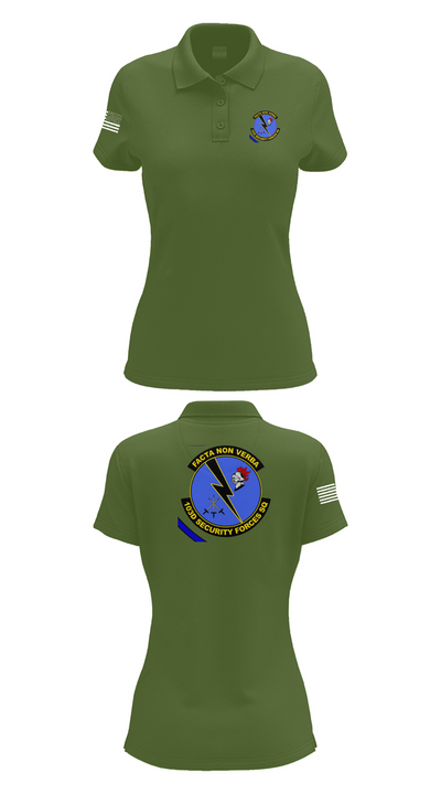 103d SECURITY FORCES SQUADRON 19845829 Women's Short Sleeve Performance Polo  - 55