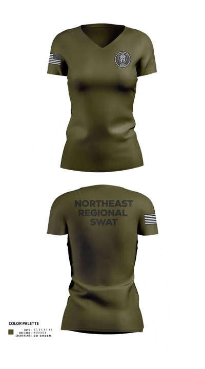 Swat 30841116 Women's Short Sleeve V-neck Shirt - 61