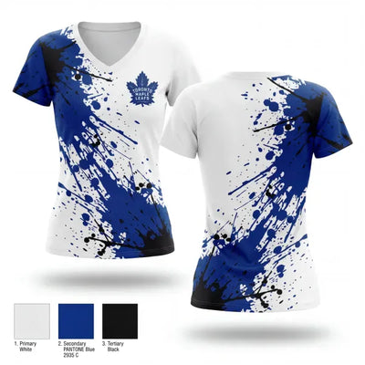Leafs 90898007 Women's Short Sleeve V-neck Shirt - 1