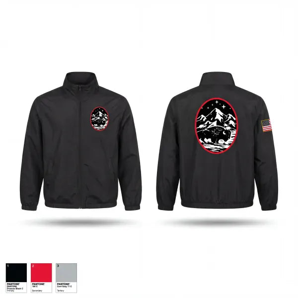 Windbreaker, Mission Operations Center, Space Force, Teamtime, Team time, sublimation, custom sports apparel, team uniforms, spirit wear, spiritwear, sports uniforms, custom shirts, team store, custom team store, fundraiser sports, apparel fundraiser