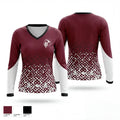 Caravel Academy Track & Field 75008776 Women's Long Sleeve V-neck Shirt - 1