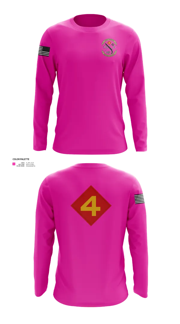 Long Sleeve Performance Shirt, 14th Marine regiment 4th Marine corps division, , Teamtime, Team time, sublimation, custom sports apparel, team uniforms, spirit wear, spiritwear, sports uniforms, custom shirts, team store, custom team store, fundraiser sports, apparel fundraiser