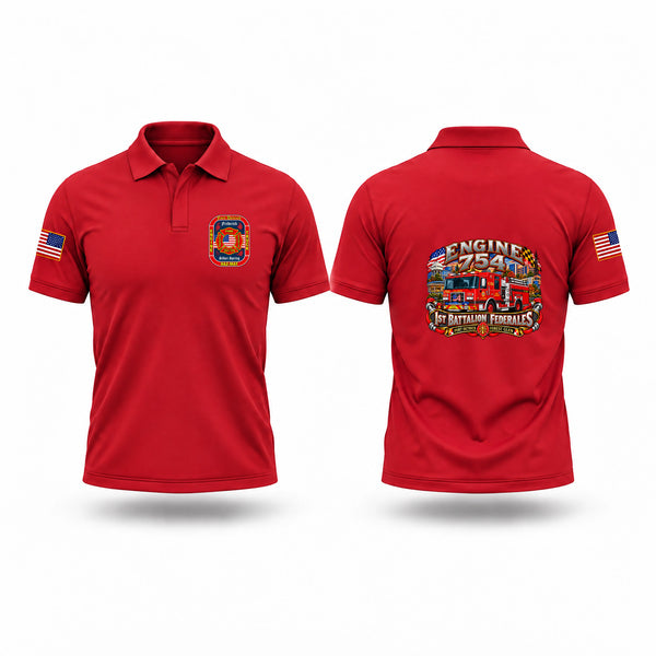 Short Sleeve Performance Polo, Fort Detrick Forest Glen Federal Firefighters, Fire Department, Teamtime, Team time, sublimation, custom sports apparel, team uniforms, spirit wear, spiritwear, sports uniforms, custom shirts, team store, custom team store, fundraiser sports, apparel fundraiser