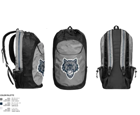 Gear Bag, Eagle River Wolves, Baseball, Teamtime, Team time, sublimation, custom sports apparel, team uniforms, spirit wear, spiritwear, sports uniforms, custom shirts, team store, custom team store, fundraiser sports, apparel fundraiser