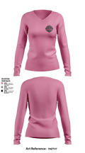SSA Lady Diamonds Women's Long Sleeve V-neck Shirt - 5