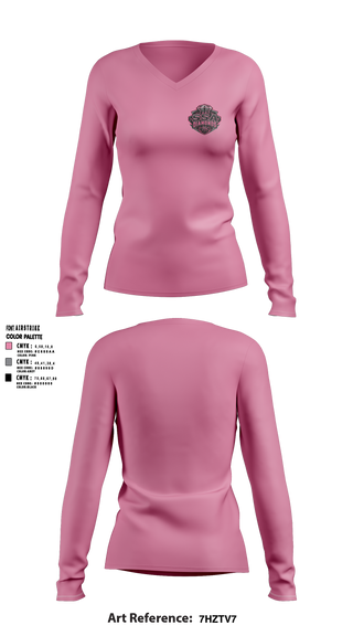 Womens Long Sleeve Vneck Shirt, SSA Lady Diamonds, Women's Basketball, Teamtime, Team time, sublimation, custom sports apparel, team uniforms, spirit wear, spiritwear, sports uniforms, custom shirts, team store, custom team store, fundraiser sports, apparel fundraiser