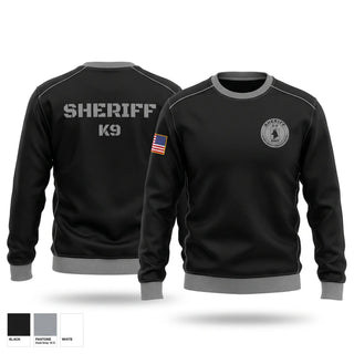 Crew Neck Sweatshirt, SHERIFF K9 UNIT, Police, Teamtime, Team time, sublimation, custom sports apparel, team uniforms, spirit wear, spiritwear, sports uniforms, custom shirts, team store, custom team store, fundraiser sports, apparel fundraiser