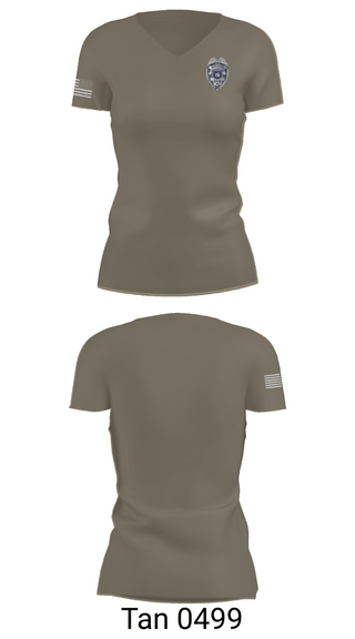 Womens Short Sleeve Vneck Shirt, Davenport Police Department, Police, Teamtime, Team time, sublimation, custom sports apparel, team uniforms, spirit wear, spiritwear, sports uniforms, custom shirts, team store, custom team store, fundraiser sports, apparel fundraiser