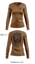 55 SFS K9 Women's Long Sleeve V-neck Shirt - 11