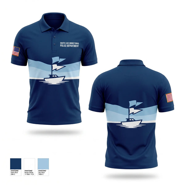 Short Sleeve Performance Polo, South Lake Minnetonka Police Department, Police, Teamtime, Team time, sublimation, custom sports apparel, team uniforms, spirit wear, spiritwear, sports uniforms, custom shirts, team store, custom team store, fundraiser sports, apparel fundraiser