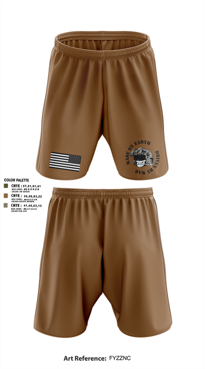 B/4-3 Assault Helicopter Battalion 71849339 Athletic Shorts With Pockets - 5