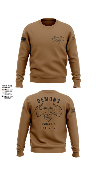 Crew Neck Sweatshirt, D-co 1-173 1st PLT, , Teamtime, Team time, sublimation, custom sports apparel, team uniforms, spirit wear, spiritwear, sports uniforms, custom shirts, team store, custom team store, fundraiser sports, apparel fundraiser