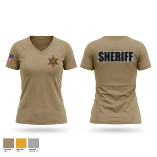 Womens Short Sleeve Vneck Shirt, Jefferson County Sheriff’s Office, Police, Teamtime, Team time, sublimation, custom sports apparel, team uniforms, spirit wear, spiritwear, sports uniforms, custom shirts, team store, custom team store, fundraiser sports, apparel fundraiser
