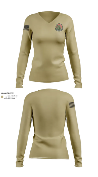 Womens Long Sleeve Vneck Shirt, 270 CAOS, , Teamtime, Team time, sublimation, custom sports apparel, team uniforms, spirit wear, spiritwear, sports uniforms, custom shirts, team store, custom team store, fundraiser sports, apparel fundraiser