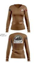 1033rd Engineer Support Company Women's Long Sleeve V-neck Shirt - 21