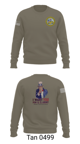 Crew Neck Sweatshirt, US Army I Want You, Army, Teamtime, Team time, sublimation, custom sports apparel, team uniforms, spirit wear, spiritwear, sports uniforms, custom shirts, team store, custom team store, fundraiser sports, apparel fundraiser