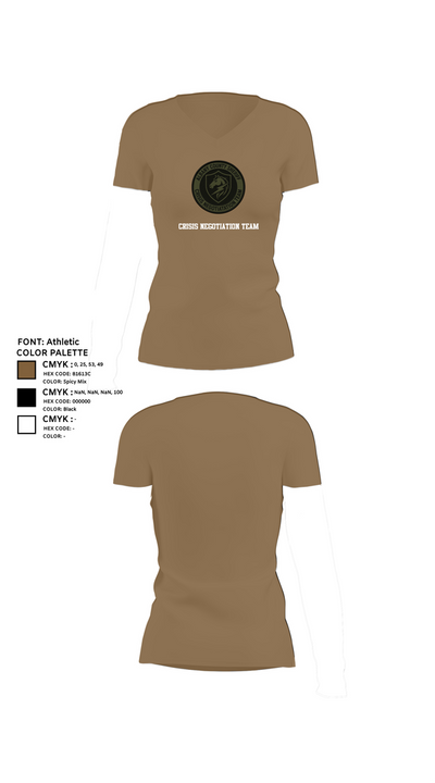 Crisis negotiation team 79113542 Women's Short Sleeve V-neck Shirt - 4