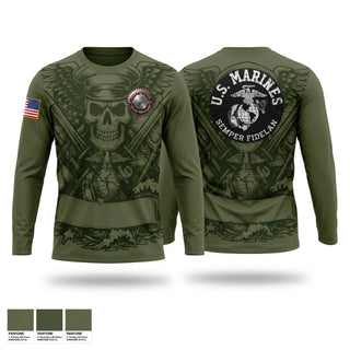 Long Sleeve Performance Shirt, Utilities, Marines, Teamtime, Team time, sublimation, custom sports apparel, team uniforms, spirit wear, spiritwear, sports uniforms, custom shirts, team store, custom team store, fundraiser sports, apparel fundraiser
