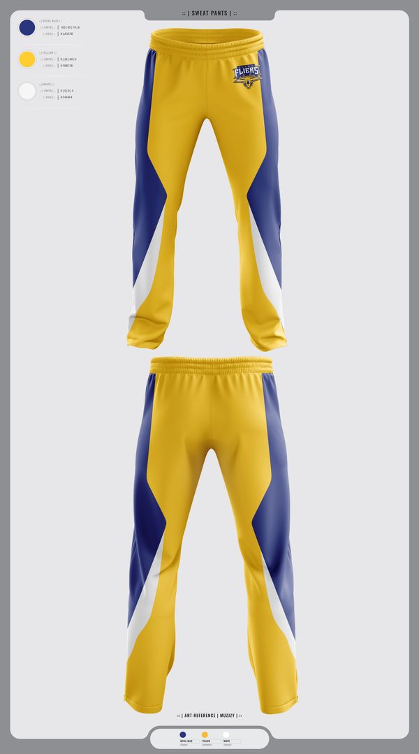 Sweatpants, Clyde Fliers, Golf, Teamtime, Team time, sublimation, custom sports apparel, team uniforms, spirit wear, spiritwear, sports uniforms, custom shirts, team store, custom team store, fundraiser sports, apparel fundraiser