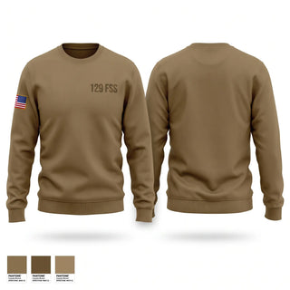 Crew Neck Sweatshirt, 129 FSS, Air Force, Teamtime, Team time, sublimation, custom sports apparel, team uniforms, spirit wear, spiritwear, sports uniforms, custom shirts, team store, custom team store, fundraiser sports, apparel fundraiser