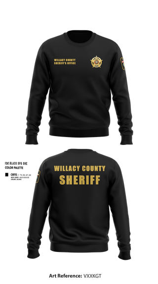 Crew Neck Sweatshirt, Willacy County Sheriff's Office, Police, Teamtime, Team time, sublimation, custom sports apparel, team uniforms, spirit wear, spiritwear, sports uniforms, custom shirts, team store, custom team store, fundraiser sports, apparel fundraiser