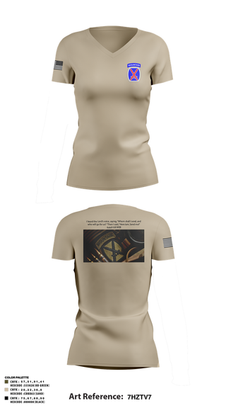 Womens Short Sleeve Vneck Shirt, CHO, Army, Teamtime, Team time, sublimation, custom sports apparel, team uniforms, spirit wear, spiritwear, sports uniforms, custom shirts, team store, custom team store, fundraiser sports, apparel fundraiser
