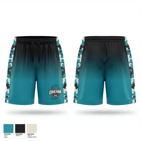 Athletic Shorts With Pockets, Indiana Dream, Women's Basketball, Teamtime, Team time, sublimation, custom sports apparel, team uniforms, spirit wear, spiritwear, sports uniforms, custom shirts, team store, custom team store, fundraiser sports, apparel fundraiser