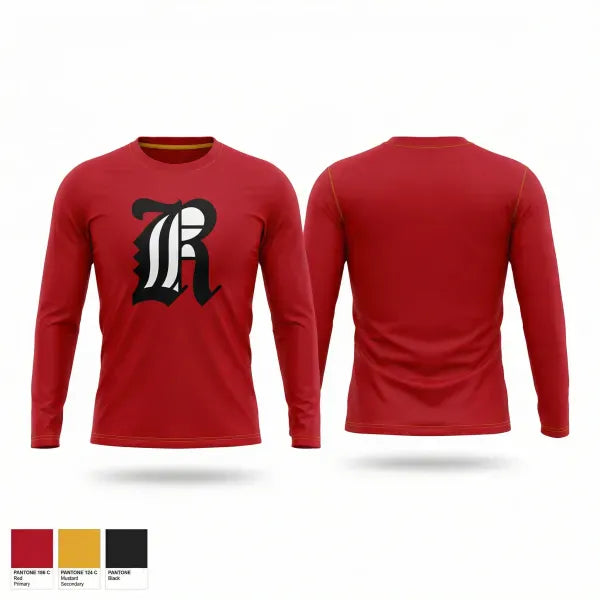 Long Sleeve Performance Shirt, RedHawks, Baseball, Teamtime, Team time, sublimation, custom sports apparel, team uniforms, spirit wear, spiritwear, sports uniforms, custom shirts, team store, custom team store, fundraiser sports, apparel fundraiser