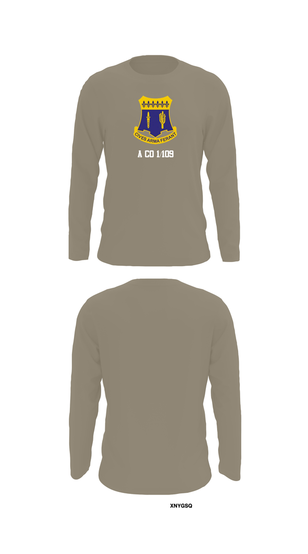 Long Sleeve Performance Shirt, A co 1/109, National Guard, Teamtime, Team time, sublimation, custom sports apparel, team uniforms, spirit wear, spiritwear, sports uniforms, custom shirts, team store, custom team store, fundraiser sports, apparel fundraiser