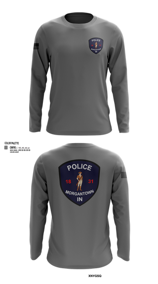 Long Sleeve Performance Shirt, Morgantown Police Department, Police, Teamtime, Team time, sublimation, custom sports apparel, team uniforms, spirit wear, spiritwear, sports uniforms, custom shirts, team store, custom team store, fundraiser sports, apparel fundraiser