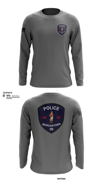 Morgantown Police Department 83325246 Long Sleeve Performance Shirt 102
