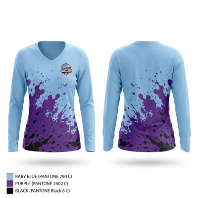 Sol FC Women's Long Sleeve V-neck Shirt - 1
