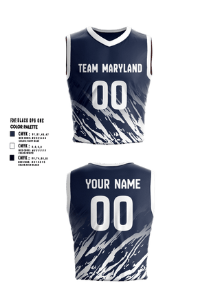 Mens Basketball Jersey, Team Maryland, Men's Basketball, Teamtime, Team time, sublimation, custom sports apparel, team uniforms, spirit wear, spiritwear, sports uniforms, custom shirts, team store, custom team store, fundraiser sports, apparel fundraiser