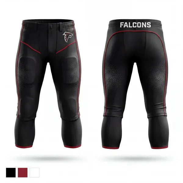 Football Pants, Falcons, , Teamtime, Team time, sublimation, custom sports apparel, team uniforms, spirit wear, spiritwear, sports uniforms, custom shirts, team store, custom team store, fundraiser sports, apparel fundraiser