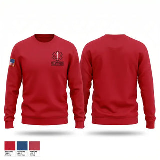 Crew Neck Sweatshirt, Sturgis Ambulance, EMS/EMT, Teamtime, Team time, sublimation, custom sports apparel, team uniforms, spirit wear, spiritwear, sports uniforms, custom shirts, team store, custom team store, fundraiser sports, apparel fundraiser