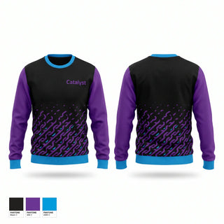 Crew Neck Sweatshirt, Catalyst, Baseball, Teamtime, Team time, sublimation, custom sports apparel, team uniforms, spirit wear, spiritwear, sports uniforms, custom shirts, team store, custom team store, fundraiser sports, apparel fundraiser