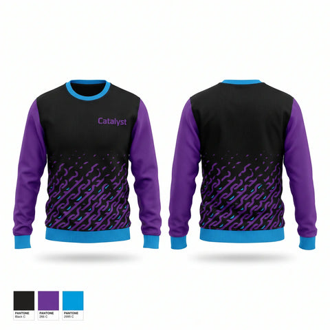 Crew Neck Sweatshirt, Catalyst, Baseball, Teamtime, Team time, sublimation, custom sports apparel, team uniforms, spirit wear, spiritwear, sports uniforms, custom shirts, team store, custom team store, fundraiser sports, apparel fundraiser