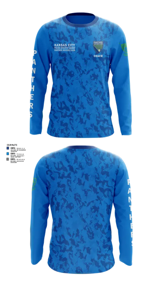 Long Sleeve Performance Shirt, Kansas City Missouri Police Athletic League Panthers (Soccer), Spirit Store, Teamtime, Team time, sublimation, custom sports apparel, team uniforms, spirit wear, spiritwear, sports uniforms, custom shirts, team store, custom team store, fundraiser sports, apparel fundraiser